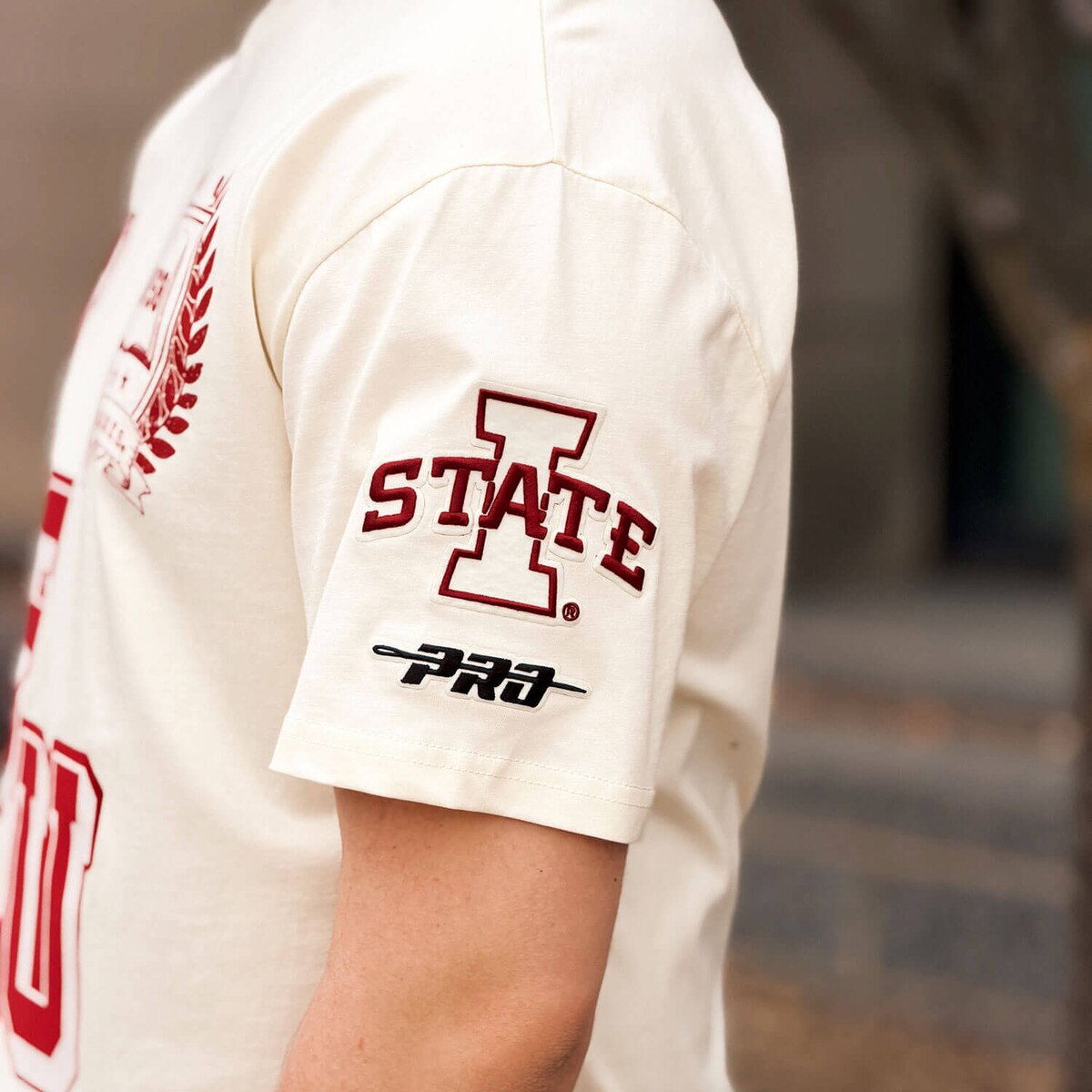 Pro Standard ISU Cream T-Shirt left sleeve